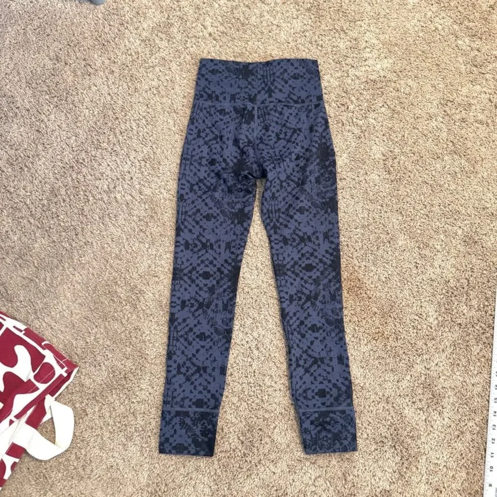Vuori Daily XS high rise Ocean Shibori athletic legging P 3627